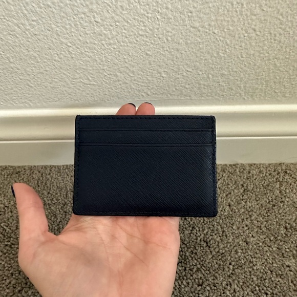 Kate Spade Cameron Street Racing Stripe Card Holder Wallet Blue / Red - Picture 2 of 5